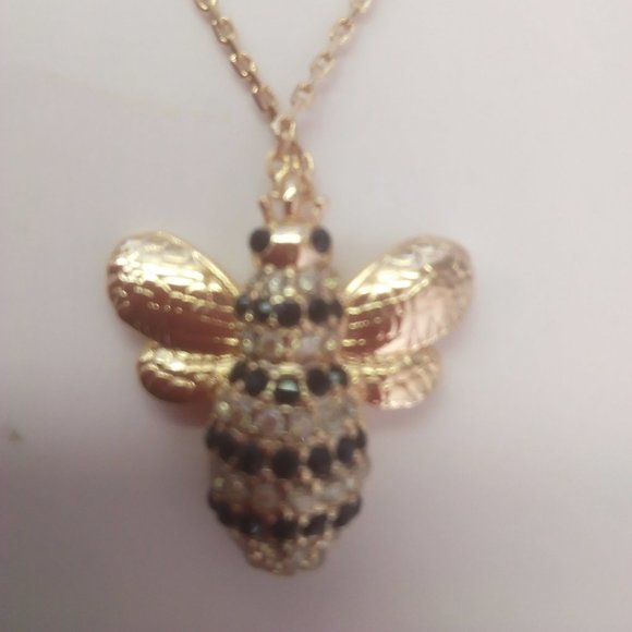 Kate Spade New Black and Gold Honey Bee Necklace - Picture 2 of 3